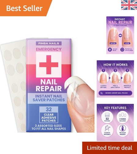 Clear nail saver patches - saver,