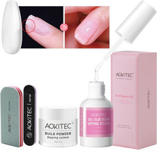Aokitec 4 PCS Dip Powder Nail